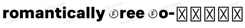 romantically free fo字体转换